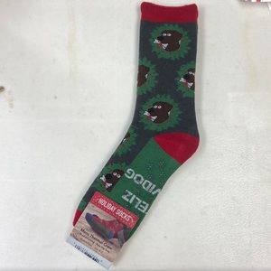 Mens Thermal Crew Holiday Socks NWT (4578)